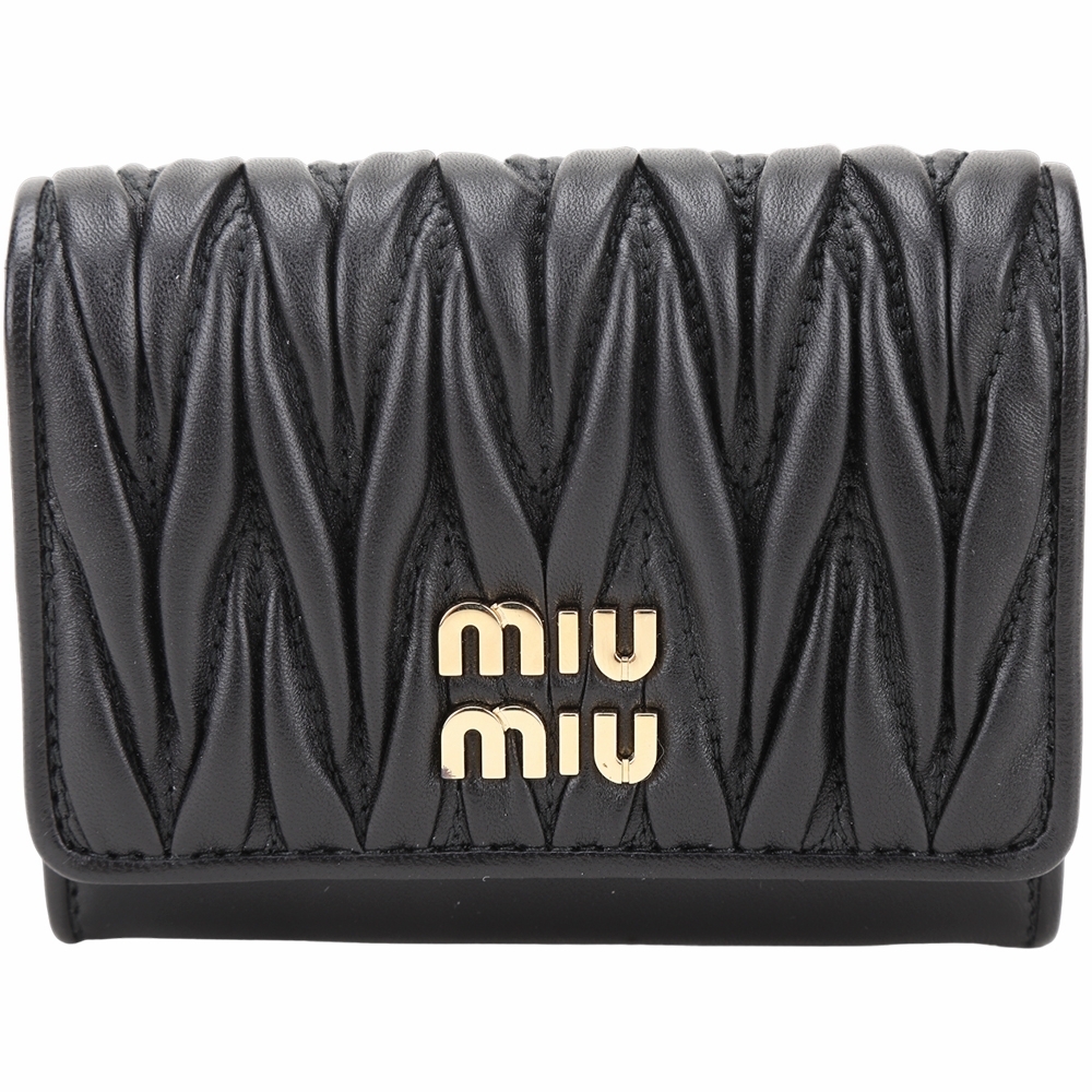 MIU MIU pocket wallet_Black